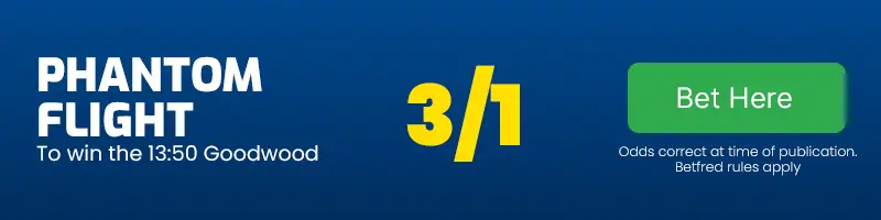 Phantom flight to win the 13. 50 goodwood at 3-1