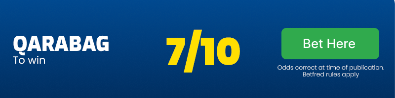 Qarabag to win at 7/10