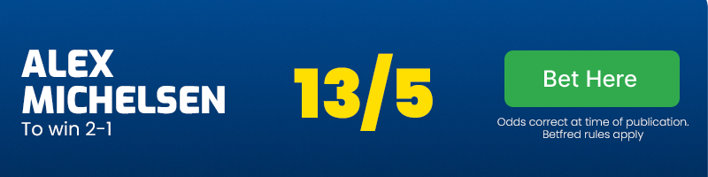 Alex michelsen to beat zizou bergs 2-1 at 13/5