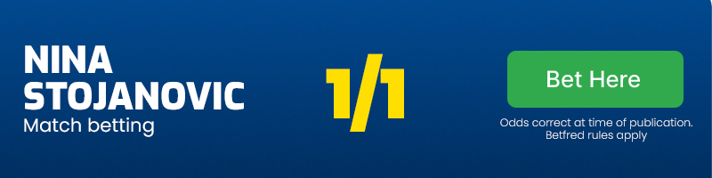 Nina stojanovic to win at 1/1