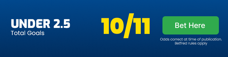 Under 2. 5 goals at 10-11