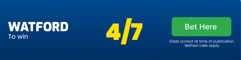 Watford to win at 4/7