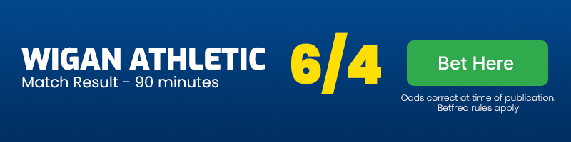 Wigan to win at 6-4