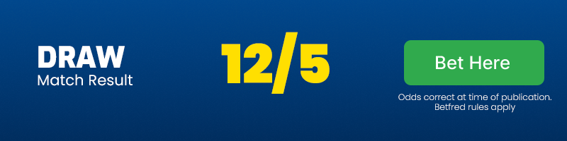 Draw in ipswich vs fulham @ 12-5