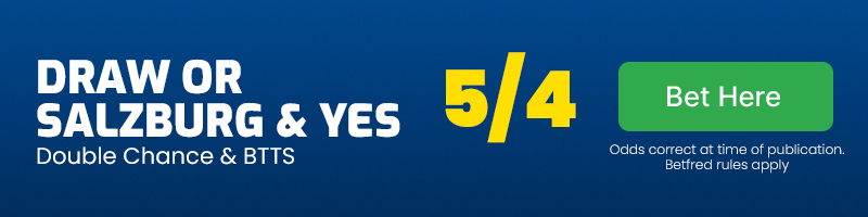 Draw or salzburg & btts vs twente @ 5-4