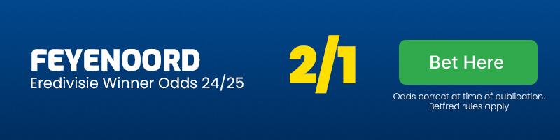 Feyenoord eredivisie winner odds 24-25 @ 2-1