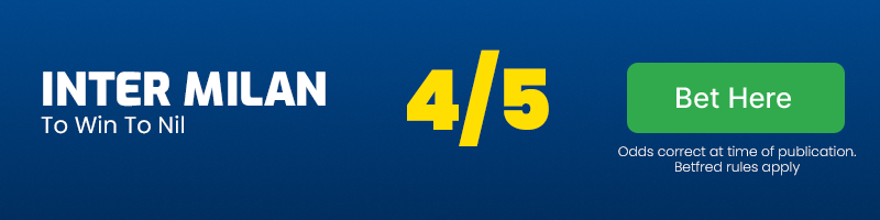 Inter milan to win to nil vs lecce @ 4-5
