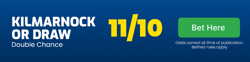Kilmarnock or draw - double chance vs kobenhavn @ 11-10