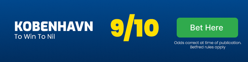 Kobenhavn to win to nil vs kilmarnock @ 9-10