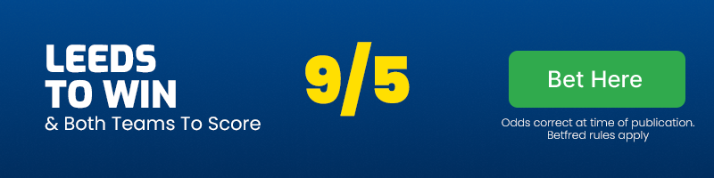 Leeds to beat portsmouth & both teams to score @ 9-5