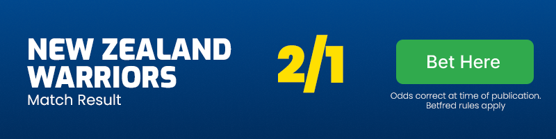 New zealand warriors to beat dolphins @ 2-1