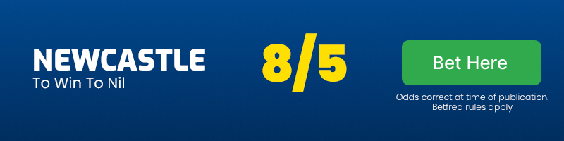 Newcastle to win to nil vs southampton @ 8-5
