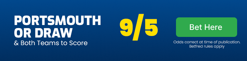 Portsmouth or draw & both teams to score vs sunderland @ 9-5