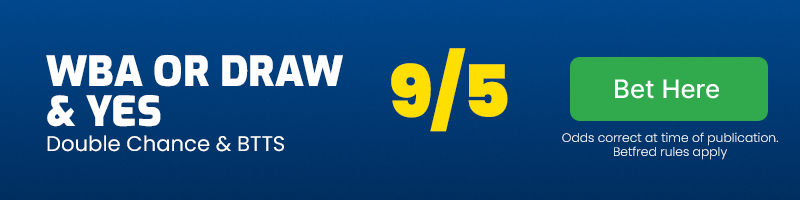 West brom or draw & btts in west brom vs leeds @ 9-5