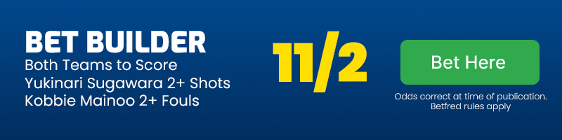 11-2 bet builder in southampton vs man united @ 11-2