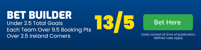 13-5 bet builder in ireland vs england