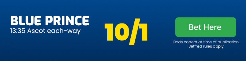 Blue prince 13. 35 ascot each-way