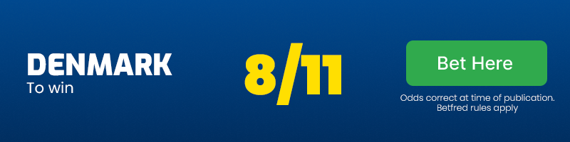 Denmark to win at 8/11