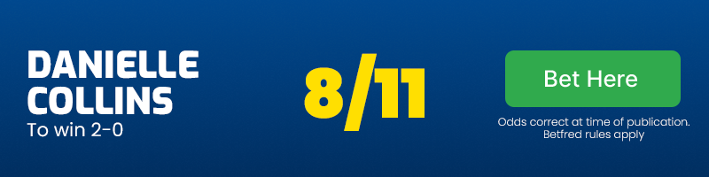 Collins to win 2-0 at 8/11
