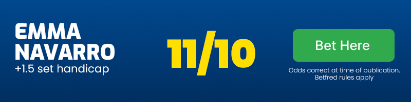 Navarro +1. 5 handicap at 11/10