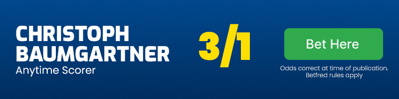Christoph baumgartner anytime scorer in norway vs austria @ 3-1