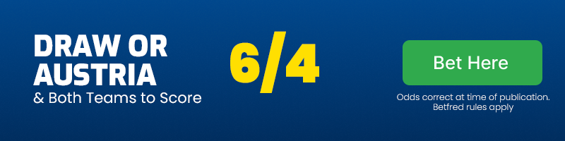 Draw or austria & both teams to score vs norway @ 6-4