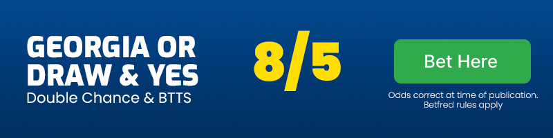 Georgia or draw & btts yes vs czech republic @ 8-5