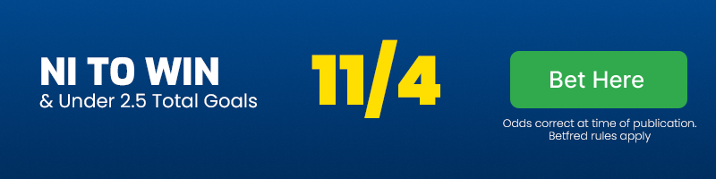 Northern ireland to beat luxembourg & under 2. 5 total goals @ 11-4