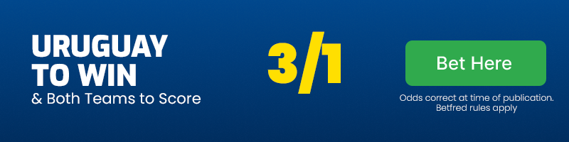 Uruguay to beat paraguay & both teams to score @ 3-1 Uruguay to beat paraguay & both teams to score @ 3-1