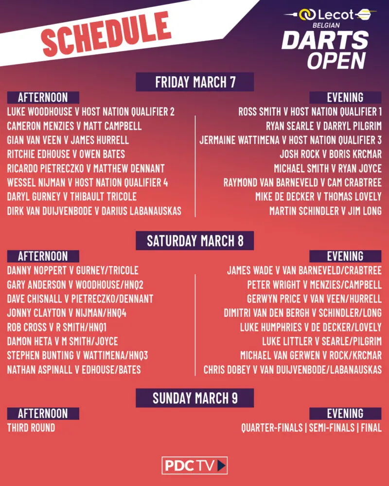 Belgian darts open