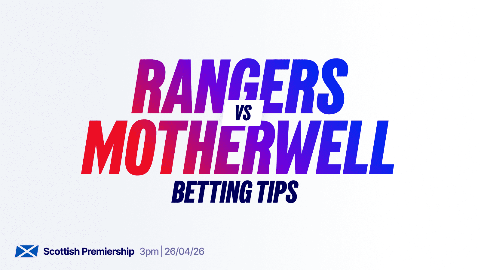 Rangers vs motherwell