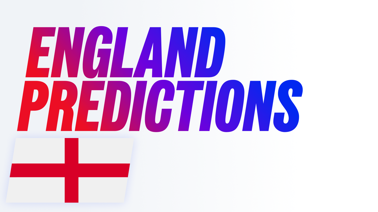 England predictions
