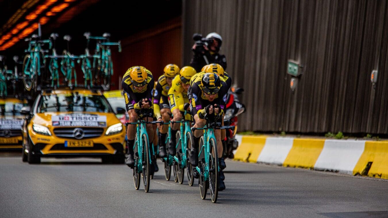 Visma team time trial cycling