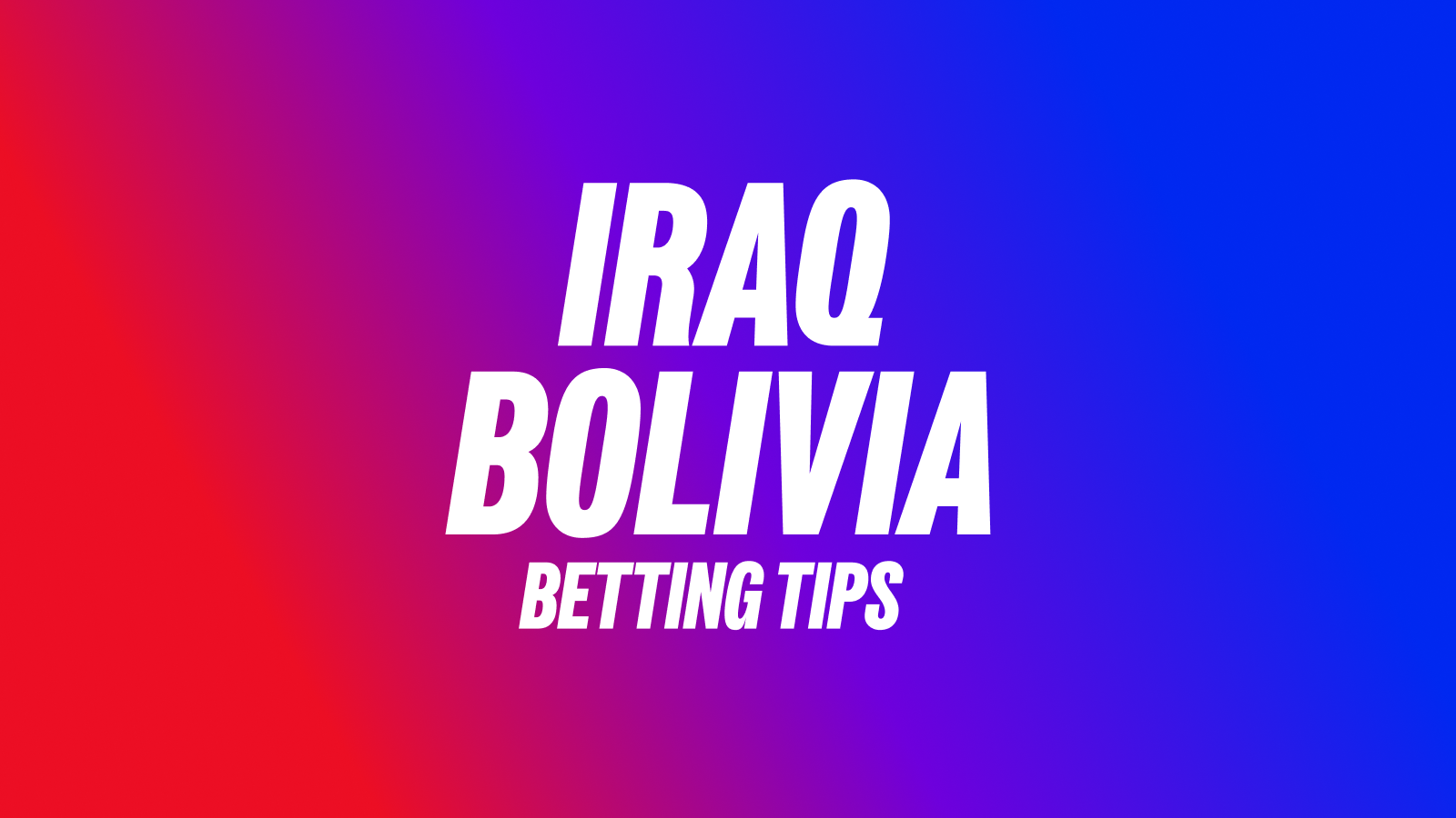 Iraq bolivia